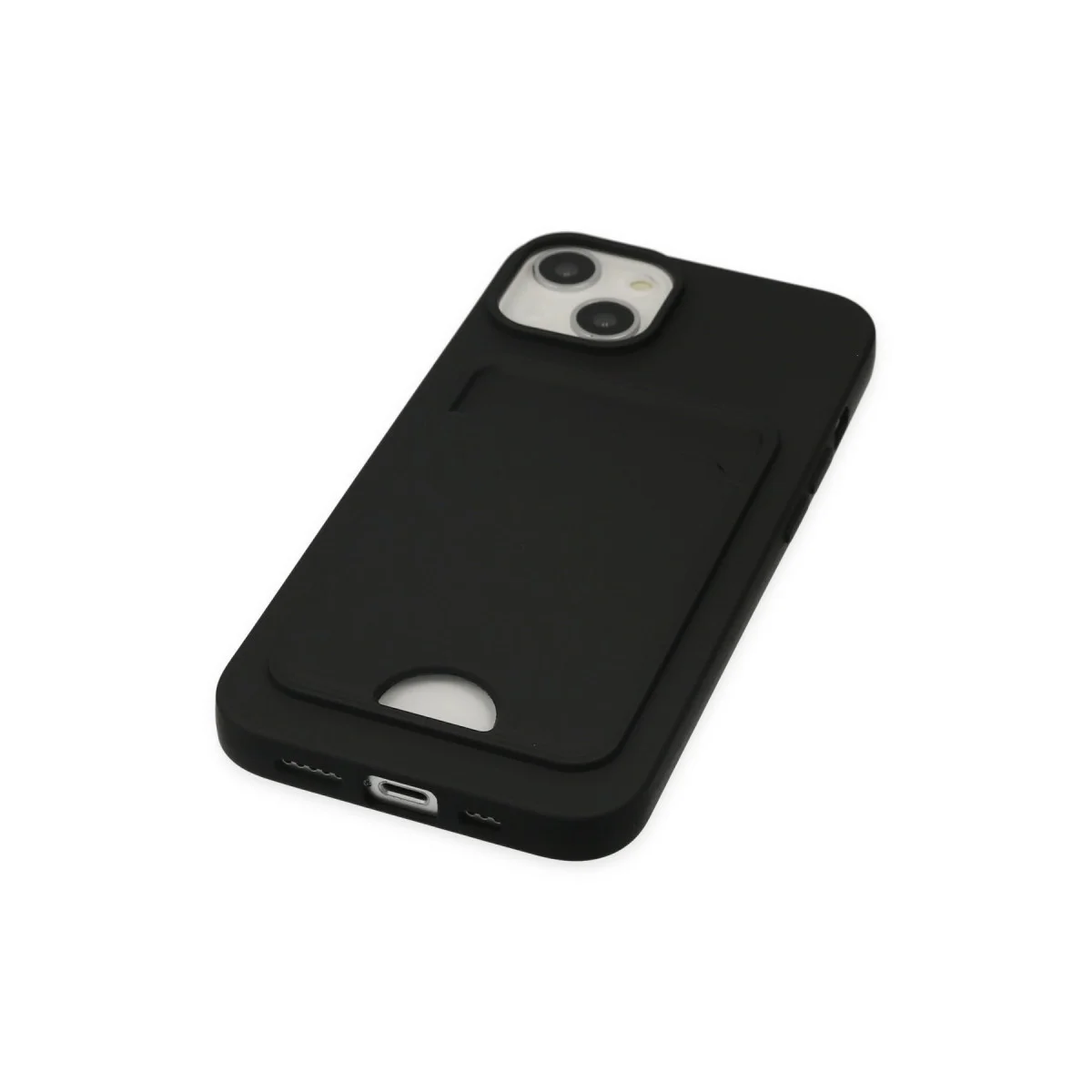 Northcity iPhone 14 Plus Kelvin Kartvizitli Silikon Kılıf - Siyah