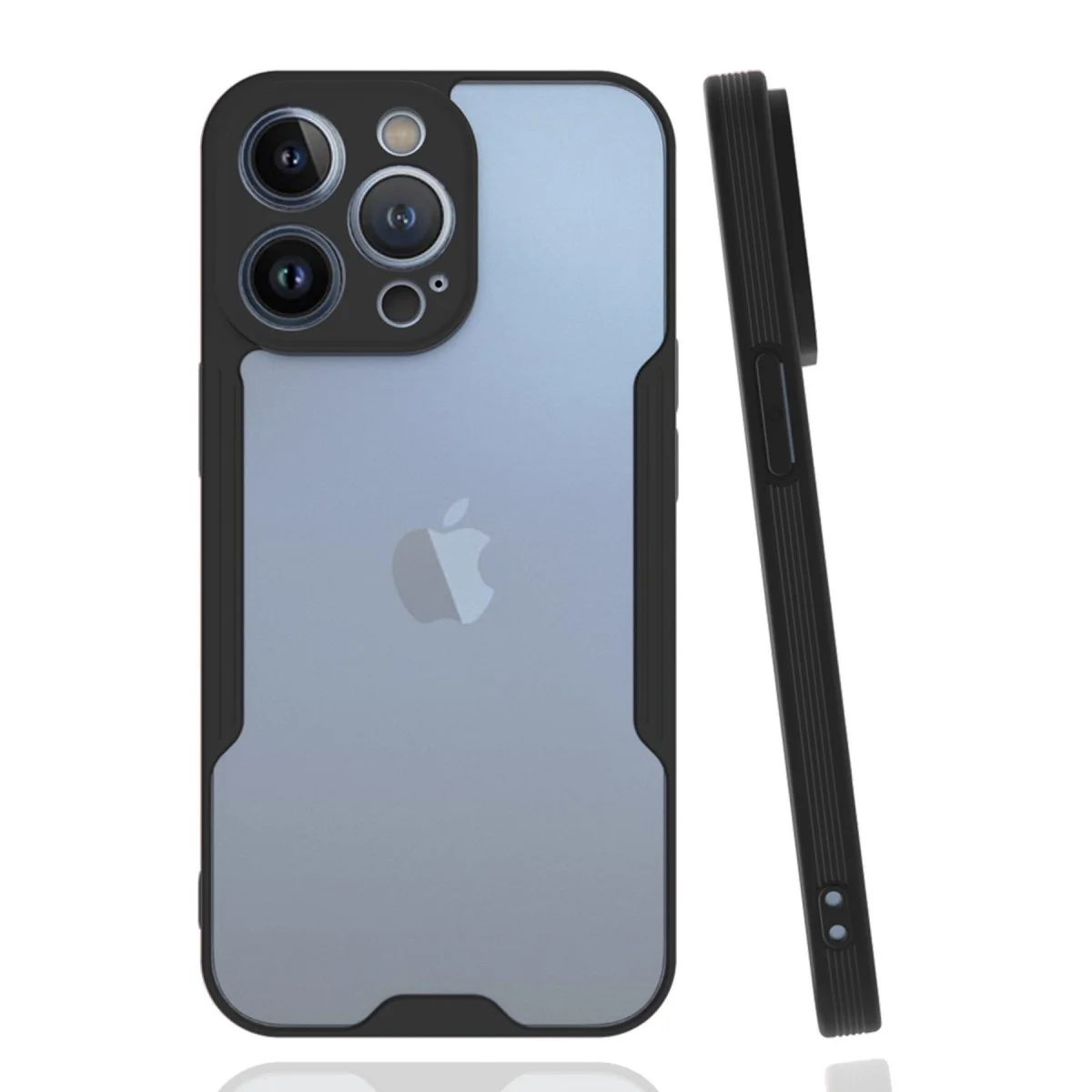 Northcity iPhone 14 Pro Kılıf Platin Silikon Siyah - Şık ve Dayanıklı Koruma