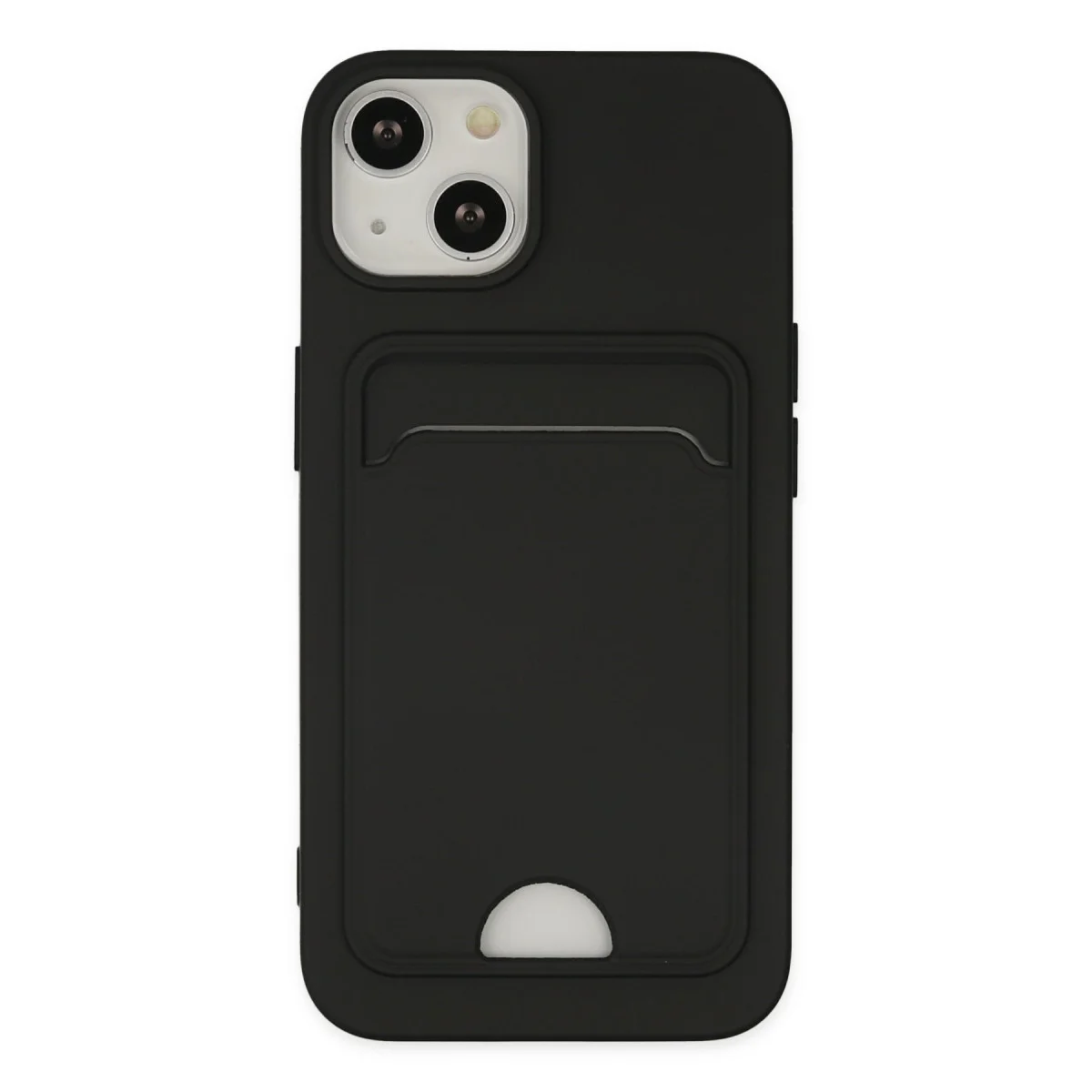 Northcity iPhone 14 Plus Kelvin Kartvizitli Silikon Kılıf - Siyah