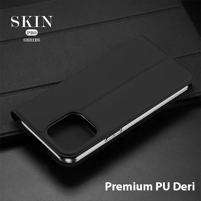 iPhone 14 Pro 6.1 Kapaklı Kılıf – Darbeye Dayanıklı PU Deri Flip Cover