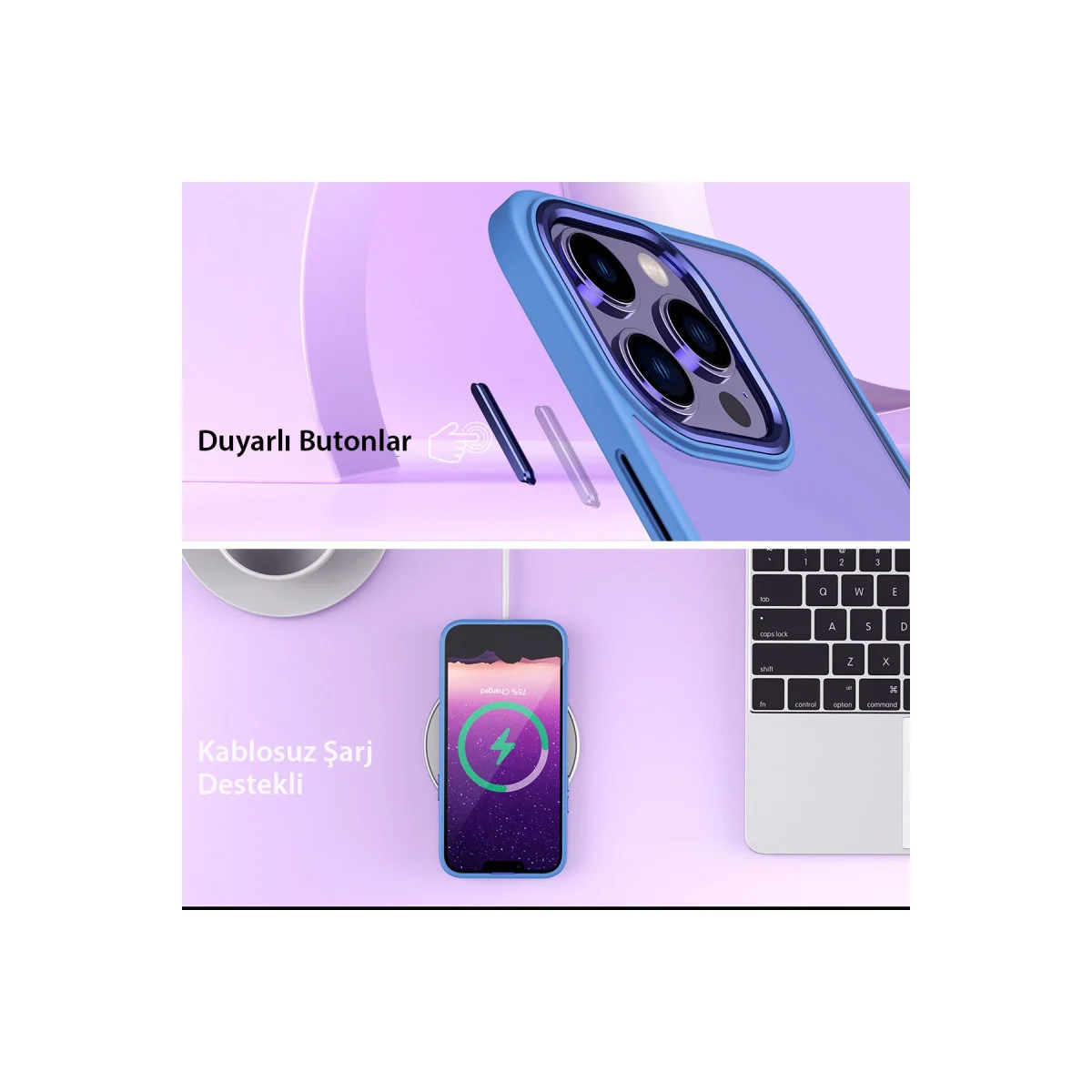 Northcity iPhone 14 Pro Power Silikon Kılıf - Siyah