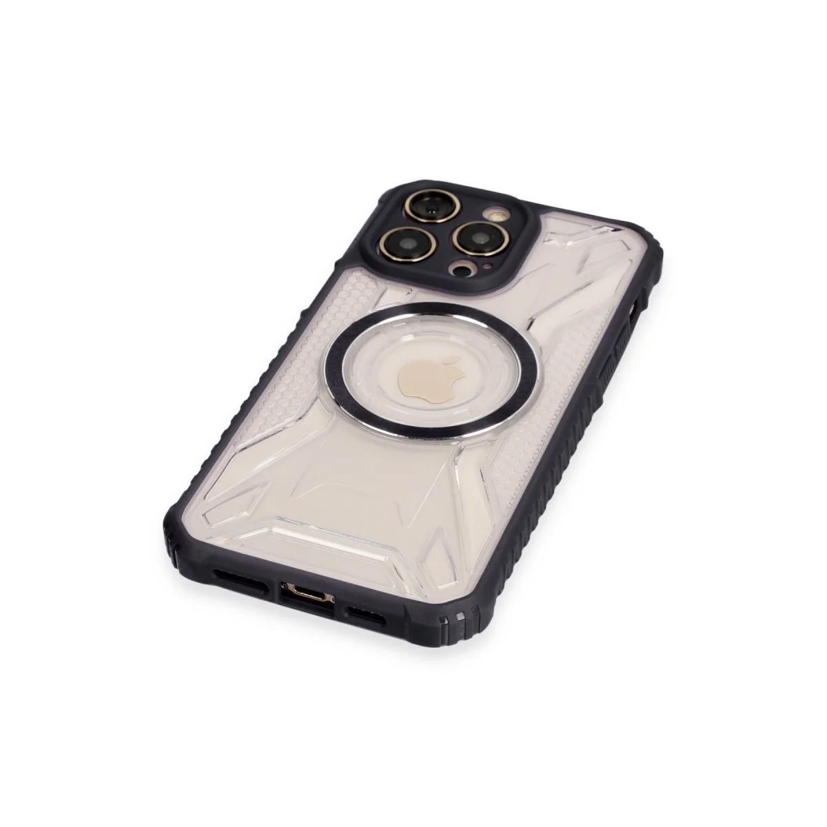 Northcity iPhone 14 Pro Kılıf Magneticsafe Yarı Sert Siyah - Northcity