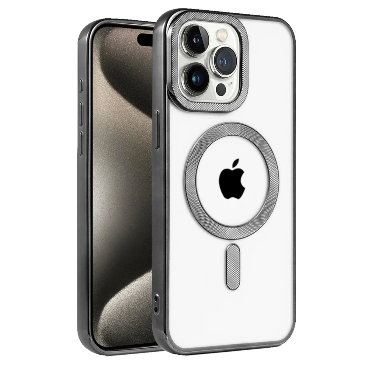 Northcity iPhone 14 Pro Kılıf Magsafe - Siyah, Elsen Kaymaz ve Dayanıklı Koruyucu Kılıf