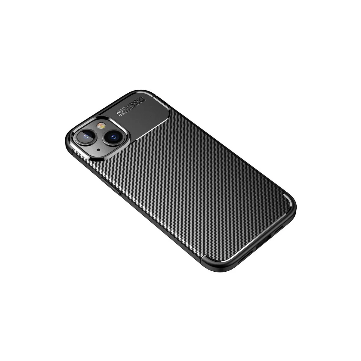 Northcity iPhone 14 Plus Karbon Kılıf Auto Focus Siyah - Pürüzsüz, Dayanıklı ve Tam Erişimli Koruma