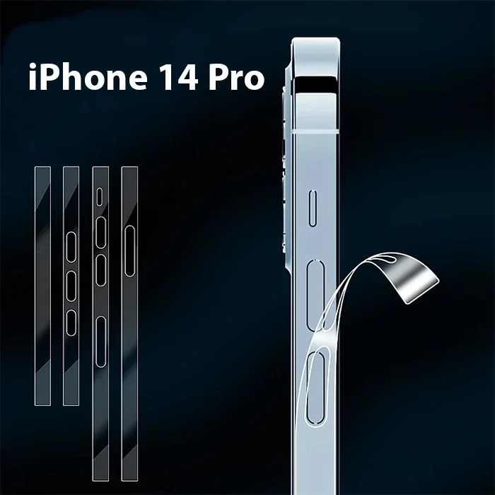 iPhone 14 Pro Yan Kenar Hidrojel Koruyucu Film - Çizilmelere Karşı Ultra İnce 0.15 mm