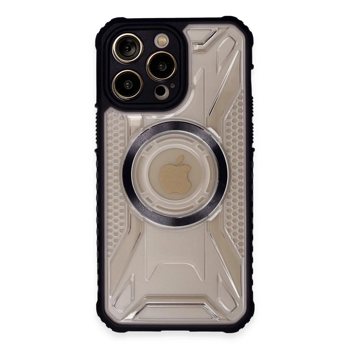 Northcity iPhone 14 Pro Kılıf Magneticsafe Yarı Sert Siyah - Northcity