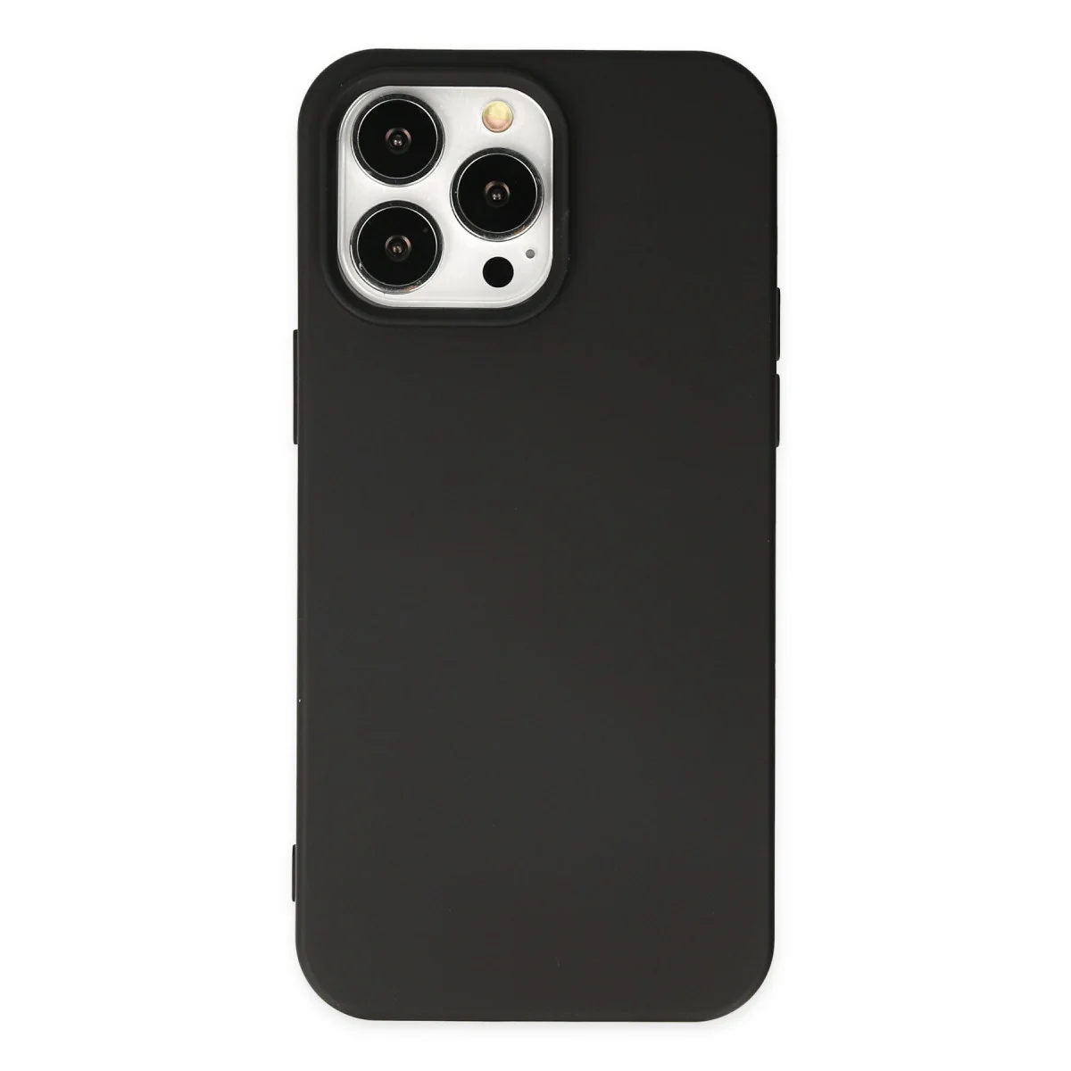 Northcity iPhone 14 Pro Nano İçi Kadife Silikon Kılıf - Siyah & Yerli Üretim