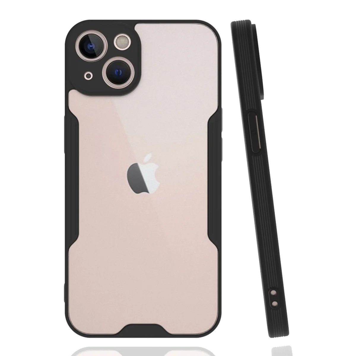 Northcity iPhone 14 Plus Platin Silikon Kılıf - Siyah, Yüksek Kaliteli TPU Koruma