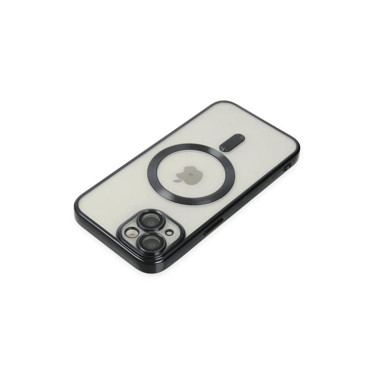 Northcity iPhone 14 Kross Magneticsafe Kapak - Siyah, Ultra Şeffaf ve Parlak MagSafe Kılıfı