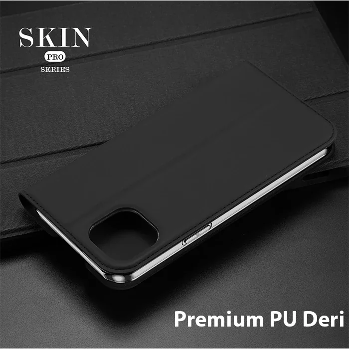 iPhone 14 Plus 6.7 Kapaklı Kılıf – Deri Görünümlü 360° Koruma