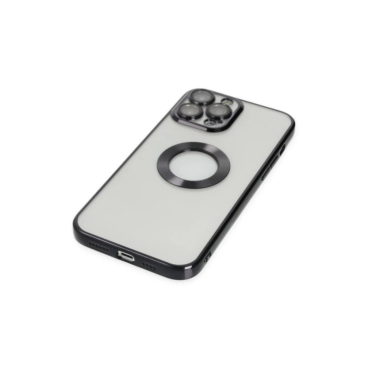 Northcity iPhone 14 Pro Slot Silikon Kılıf - Siyah, Elden Kaymaz ve Çizilmez Koruma