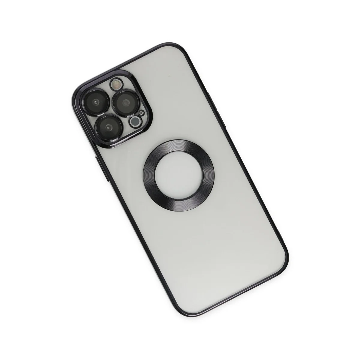Northcity iPhone 14 Pro Slot Silikon Kılıf - Siyah, Elden Kaymaz ve Çizilmez Koruma