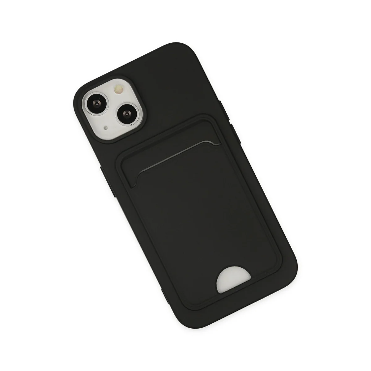 Northcity iPhone 14 Plus Kelvin Kartvizitli Silikon Kılıf - Siyah
