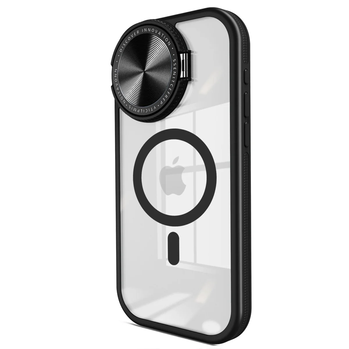 Northcity iPhone 14 Pro Max Kılıf Teleskop Lens Magsafe Silikon Kapak - Siyah