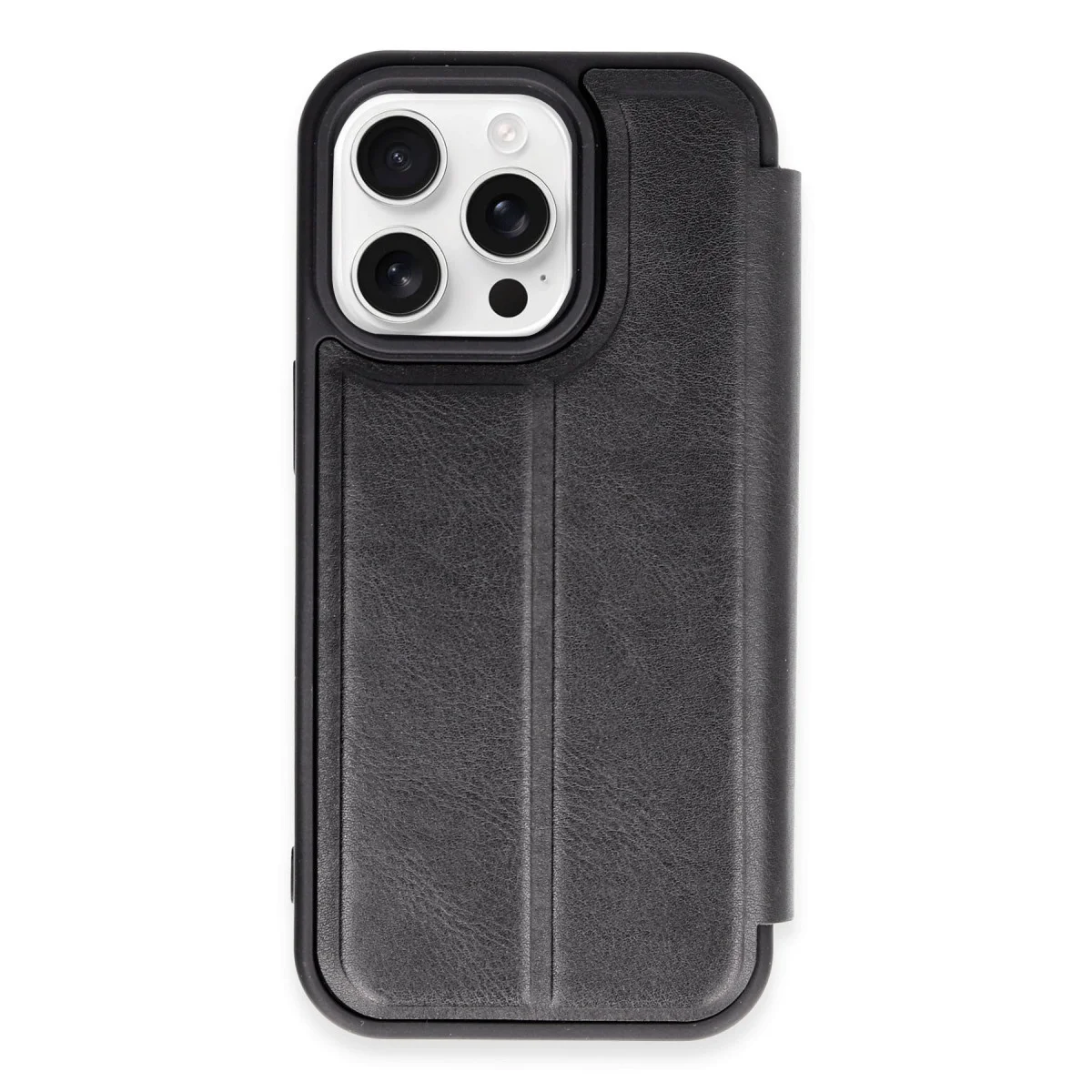 Northcity iPhone 14 Pro Max Kılıf Flip Cover - Siyah