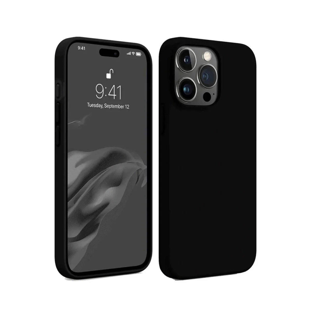 Northcity iPhone 15 Pro Max Kılıf First Silikon - Siyah, Şık ve Korumalı