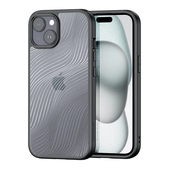 iPhone 15 Aimo Serisi Buzlu Sert Kılıf - Darbeye Dayanıklı Premium TPU PC