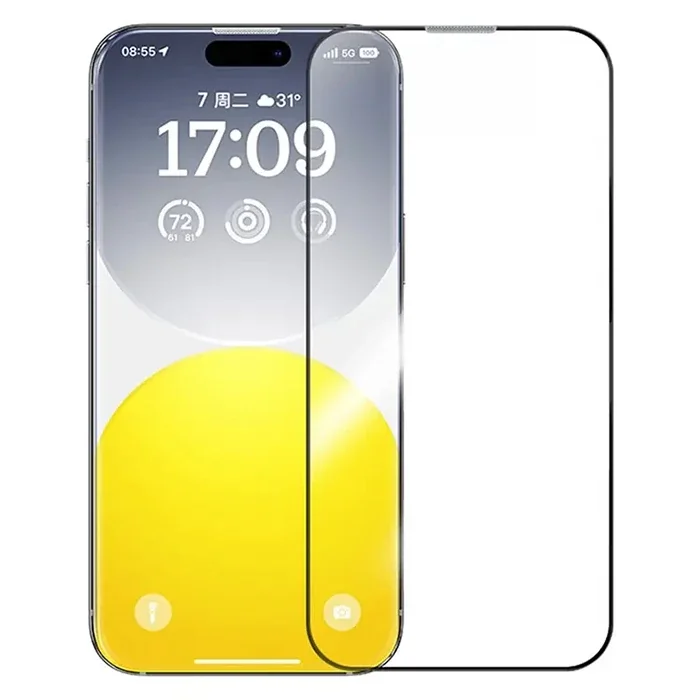 iPhone 15 Pro Max Temperli Cam Ekran Koruyucu – Corning Gorilla Full Koruma