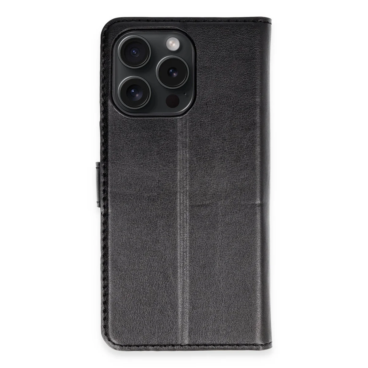 Northcity iPhone 15 Pro Max Kılıf - Siyah Trend S Plus Kapaklı Kılıf ve Stand Özellikli Telefon Kılıfı