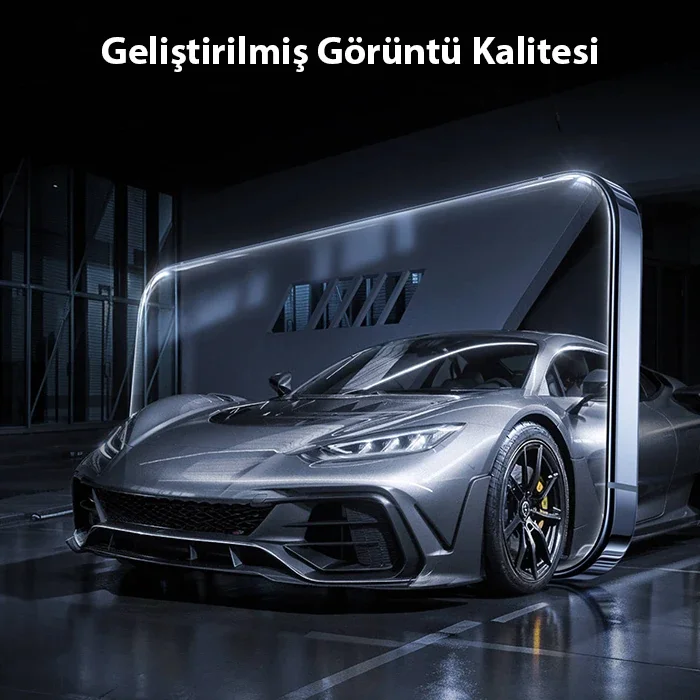 iPhone 15 Pro Max Mavi Işık Filtreli Full Tempered Glass - Çizilmeye Karşı Sıfır Tolerans