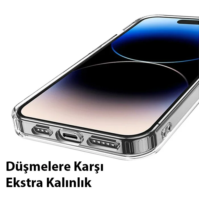 iPhone 15 Pro MagSafe Hava Yastıklı Silikon Kılıf – Darbeye Dayanıklı Anti-Fall