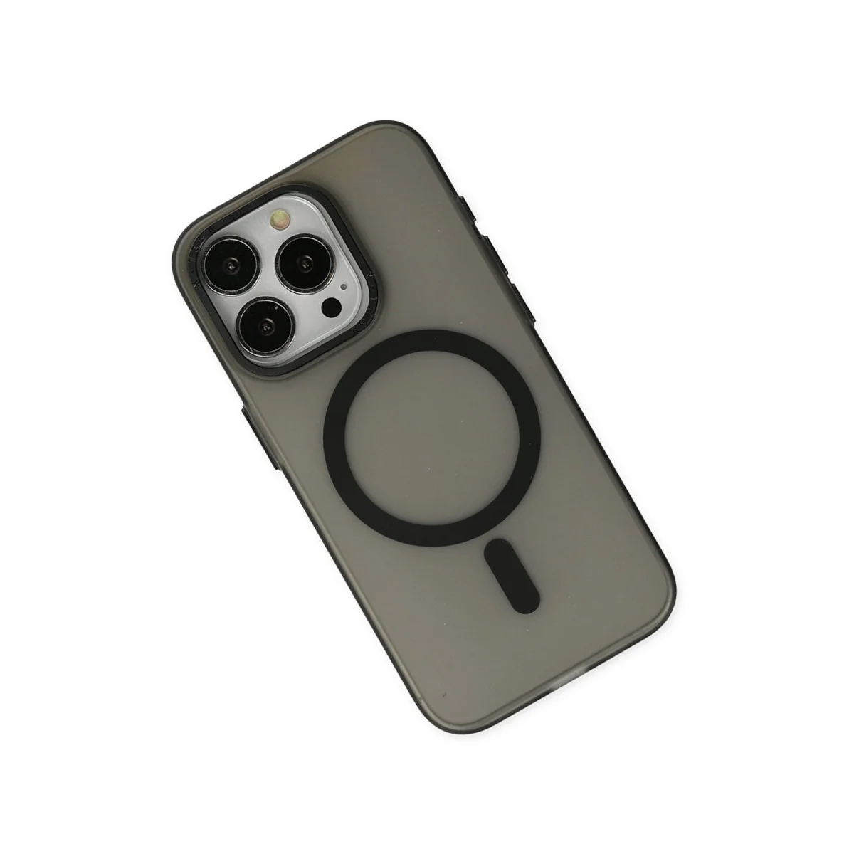 Northcity iPhone 15 Pro Max Kılıf Lodos Magneticsafe Mat Kapak - Siyah