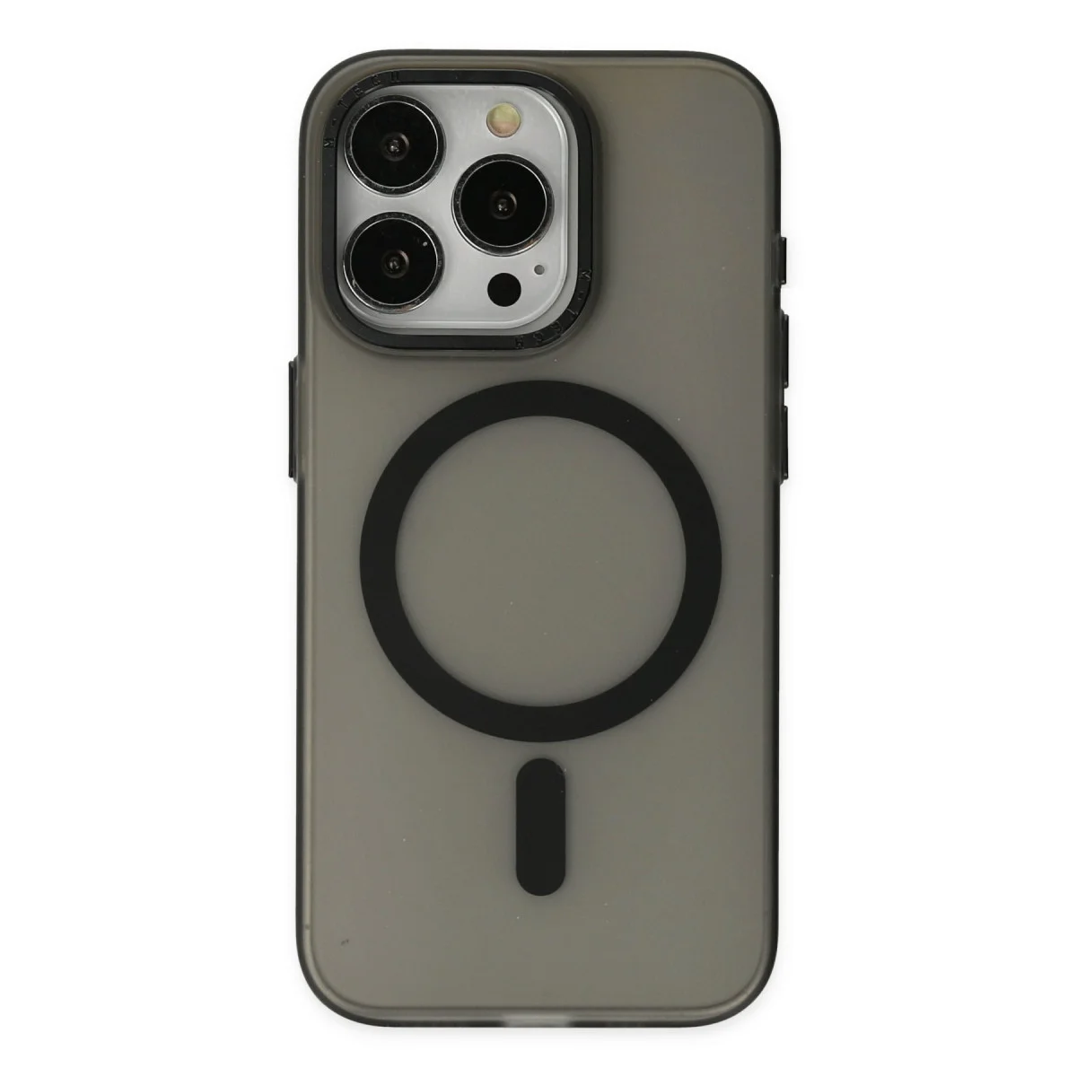 Northcity iPhone 15 Pro Max Kılıf Lodos Magneticsafe Mat Kapak - Siyah