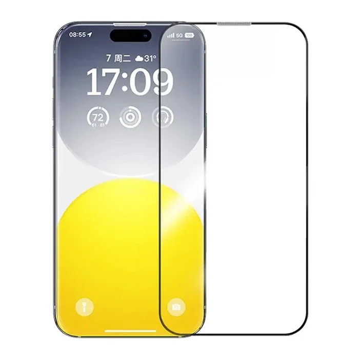 iPhone 15 Kırılmaz Cam Ekran Koruyucu - Full Kaplama HD 0,3 mm