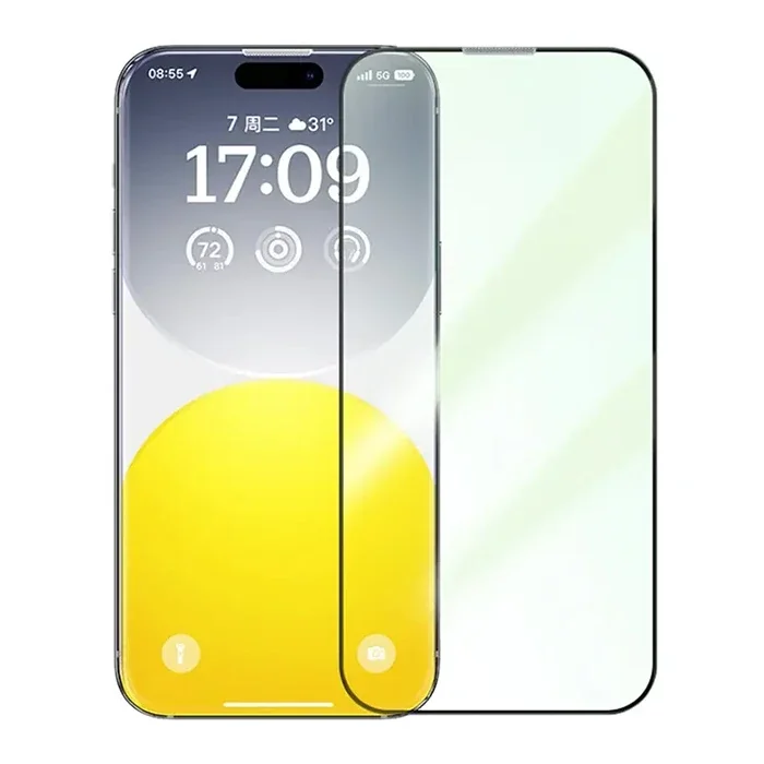 iPhone 15 Pro Corning Gorilla Cam Tam Kaplayan Göz Koruyucu Ekran Koruyucu - Çizilmeye Karşı Ultra Dayanıklı