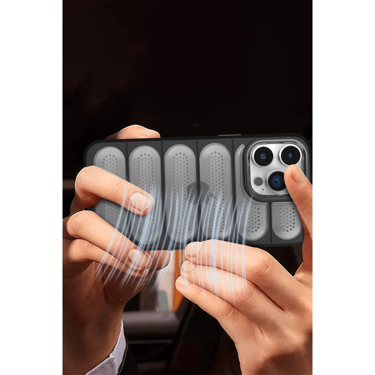 Northcity iPhone 15 Pro Kılıf Airmax Silikon Kapak - Siyah