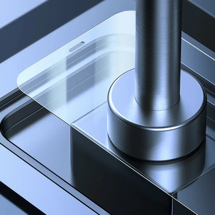 iPhone 15 Pro Kılıf & Ekran Koruyucu Seti – Corning Serisi Silikon Tam Koruma