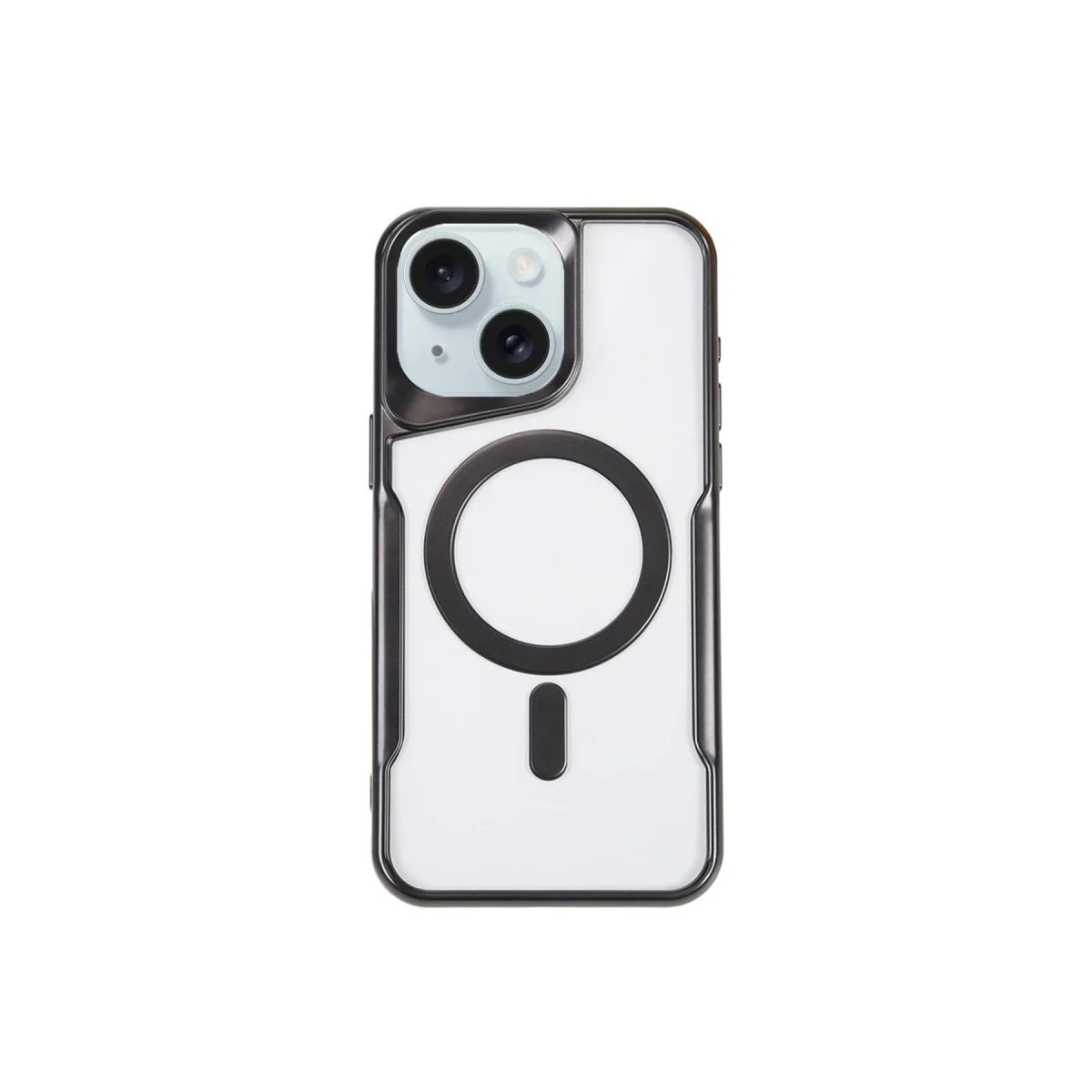 Northcity iPhone 15 Plus Magsafe Uyumlu Silikon Kapak - Siyah, 360° Tam Koruma ve Şık Tasarım