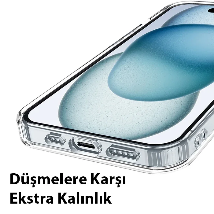 iPhone 15 Manyetik Airbag Kılıfı – Darbeye Dayanıklı Magsafe Silikon