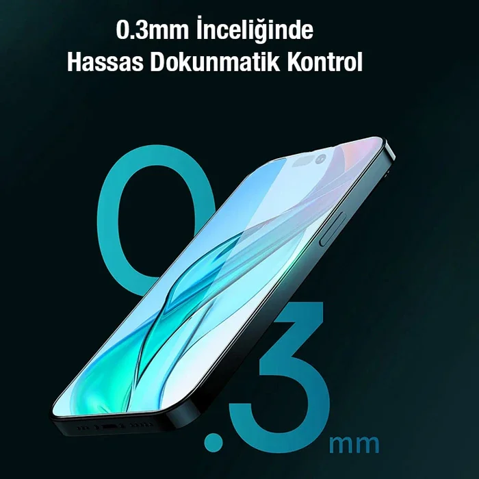 iPhone 15 Plus 2’li Premium Temper Cam Ekran Koruyucu – Darbeye Dayanıklı, Anti-Parmak İzi