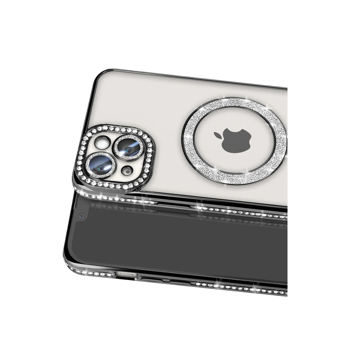 Northcity iPhone 15 Joke Simli MagSafe Kılıf - Siyah Parlak Tasarım