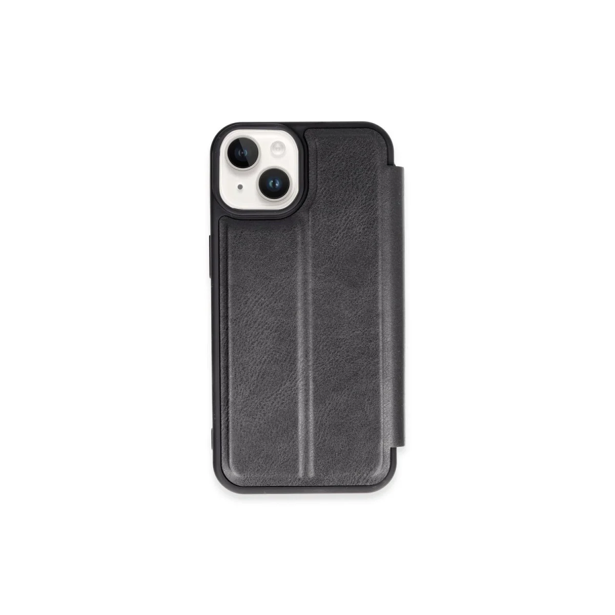 Northcity iPhone 15 Kılıf Flip Cover Siyah – Ekran Koruması ve Şıklık Bir Arada
