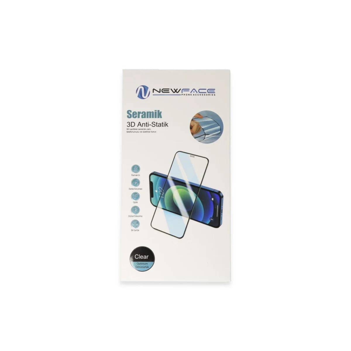 Northcity iPhone 16 Pro 3D Antistatik Seramik Nano Ekran Koruyucu - 9H Sertlik ve Parmak İzi Bırakmaz