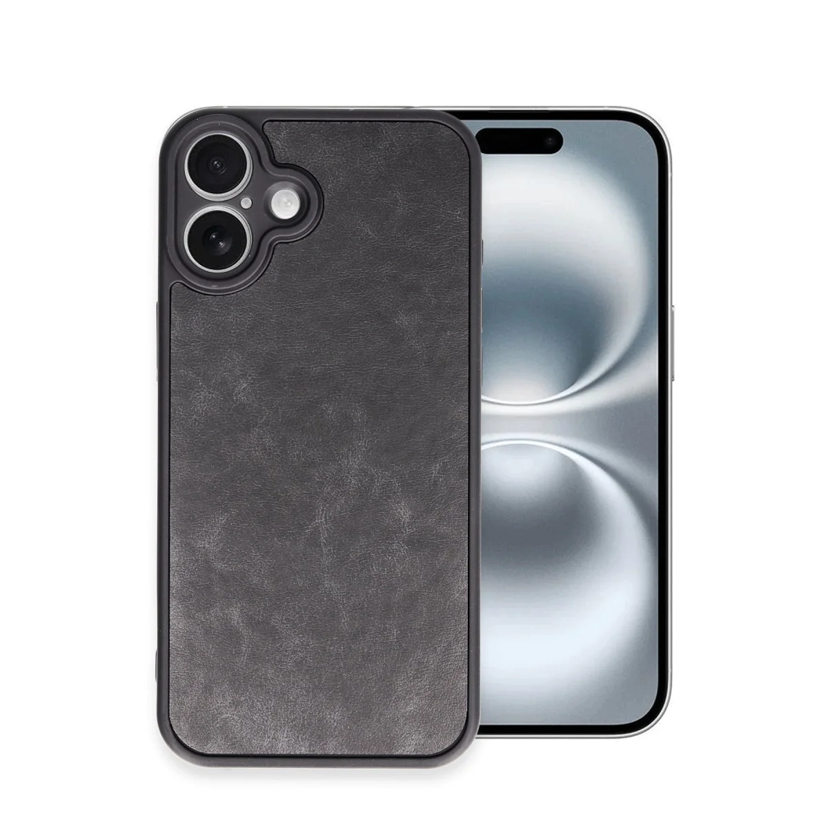 Northcity iPhone 16 Plus Aras Deri Kılıf - Siyah Premium Şıklık ve Koruma