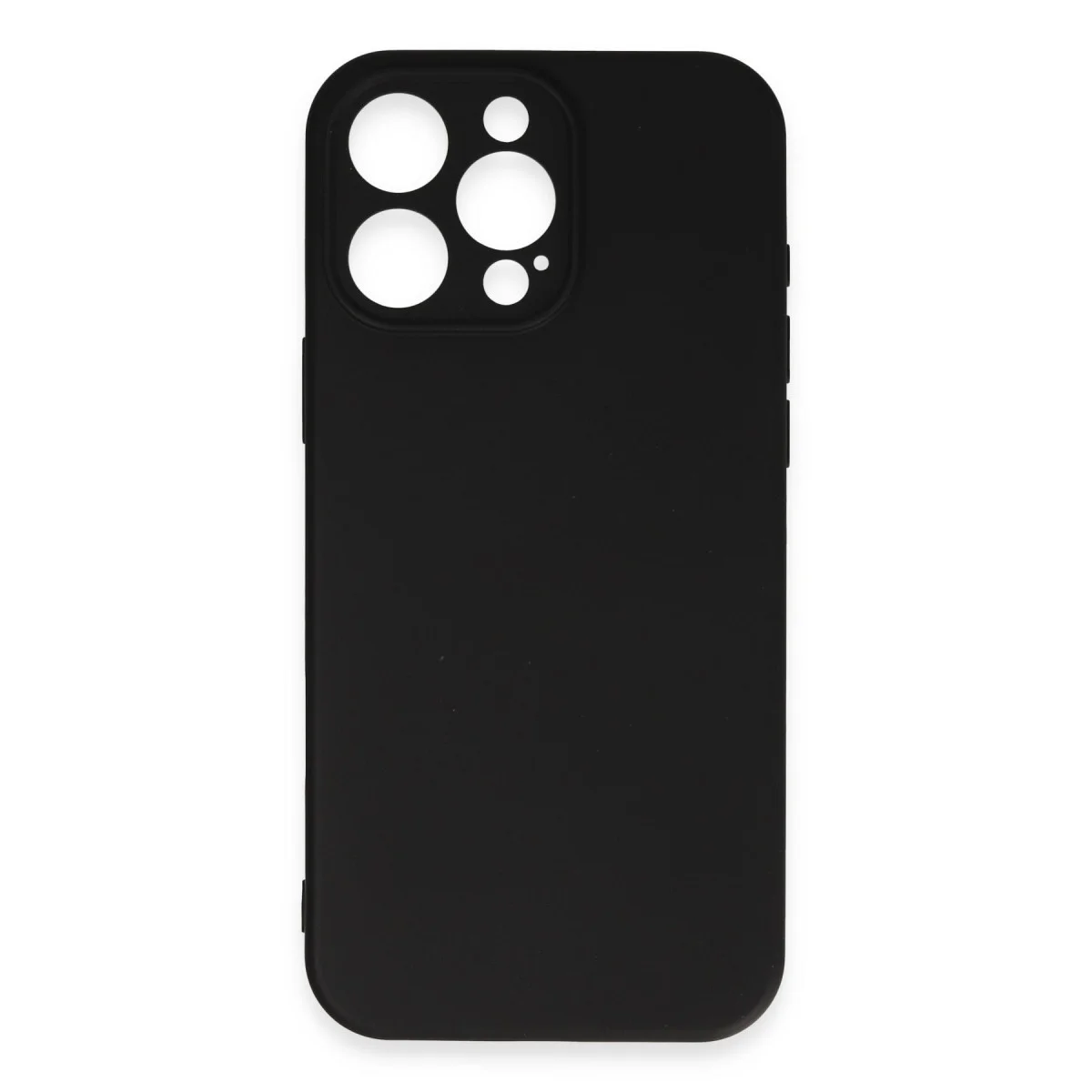 Northcity iPhone 16 Pro Max Nano İçi Kadife Silikon Kılıf - Siyah