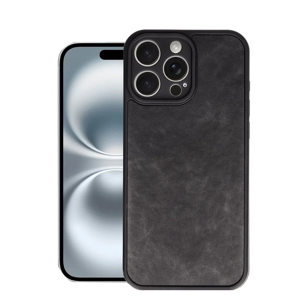 Northcity iPhone 16 Pro Max Aras Deri Kılıf - Siyah Premium Kılıf