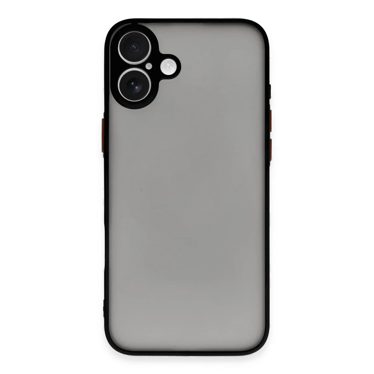 Northcity iPhone 16 Kılıf Montreal Silikon Kapak - Siyah Kamera Korumalı Darbe Emici