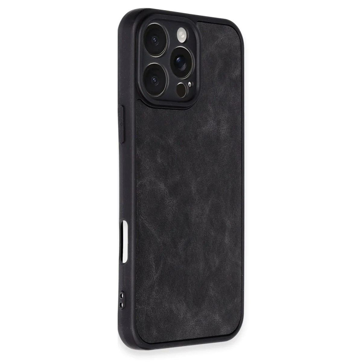 Northcity iPhone 16 Pro Max Aras Deri Kılıf - Siyah Premium Kılıf