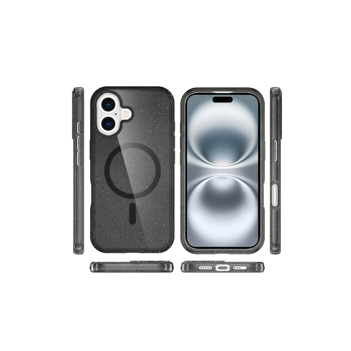 Northcity iPhone 16 Plus Star Magsafe Kılıf - Siyah ve Şık Tasarım
