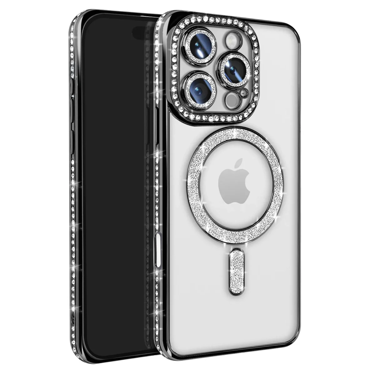 Northcity iPhone 16 Pro Max Joke Simli Magneticsafe Kılıf - Siyah ve Şık Tasarım
