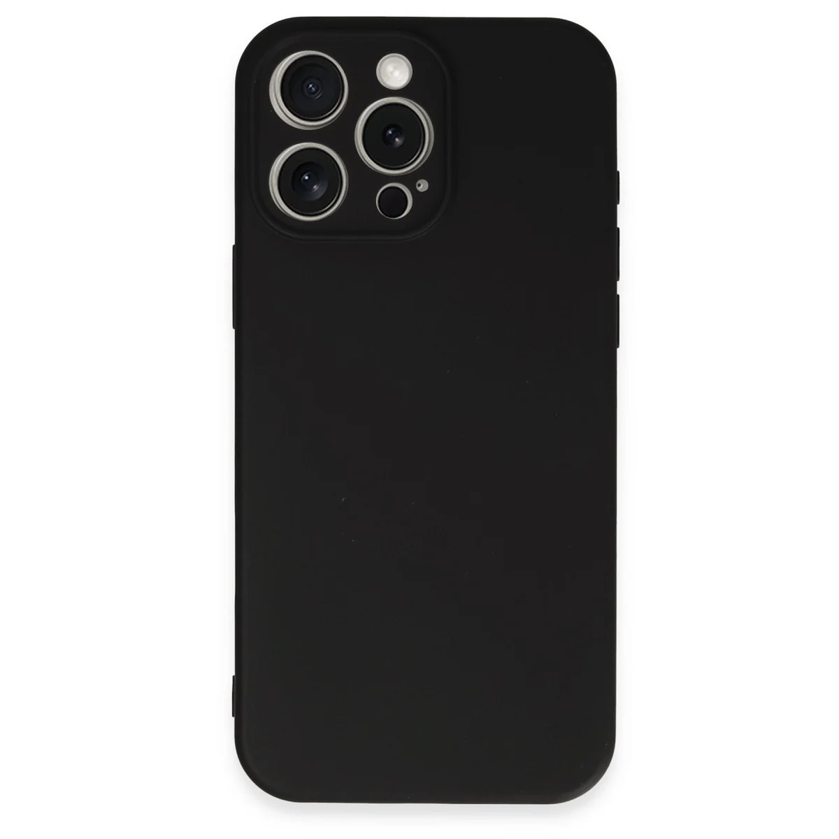 Northcity iPhone 16 Pro Nano İçi Kadife Silikon Kılıf - Siyah