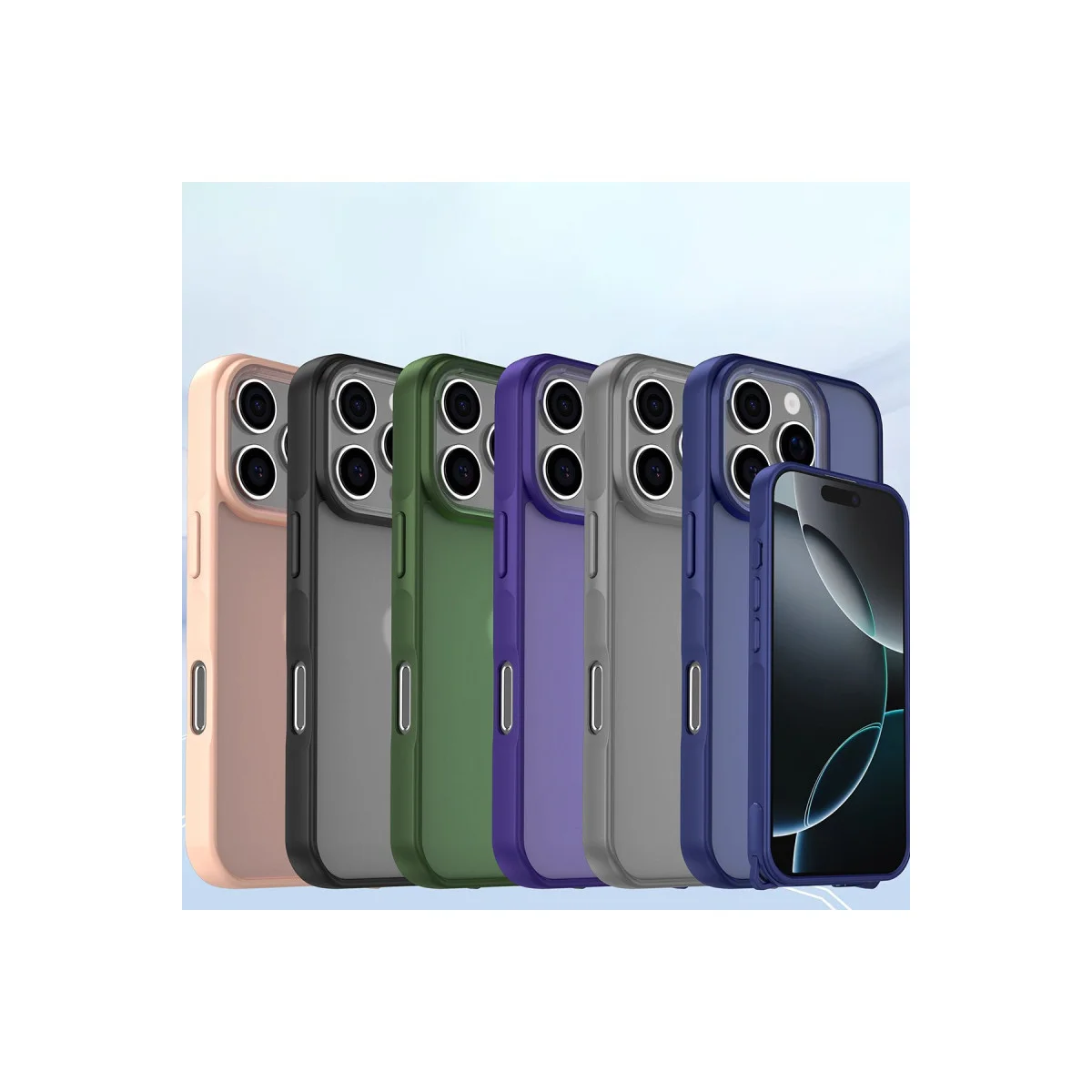 Northcity iPhone 16 Pro Elegant Kılıf Siyah - Yüksek Kaliteli TPU/PC Korumalı Kılıf