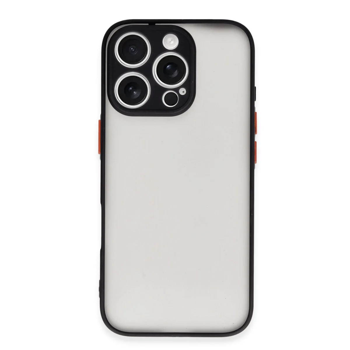 Northcity iPhone 16 Pro Max Montreal Silikon Kılıf - Siyah - Kamera Korumalı, Darbe Emici