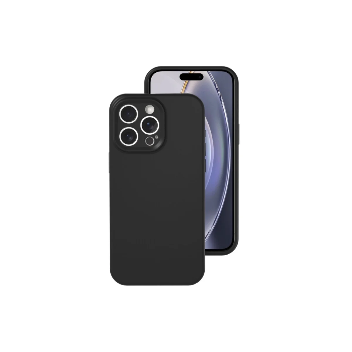 Northcity iPhone 16 Pro Nano İçi Kadife Silikon Kılıf - Siyah