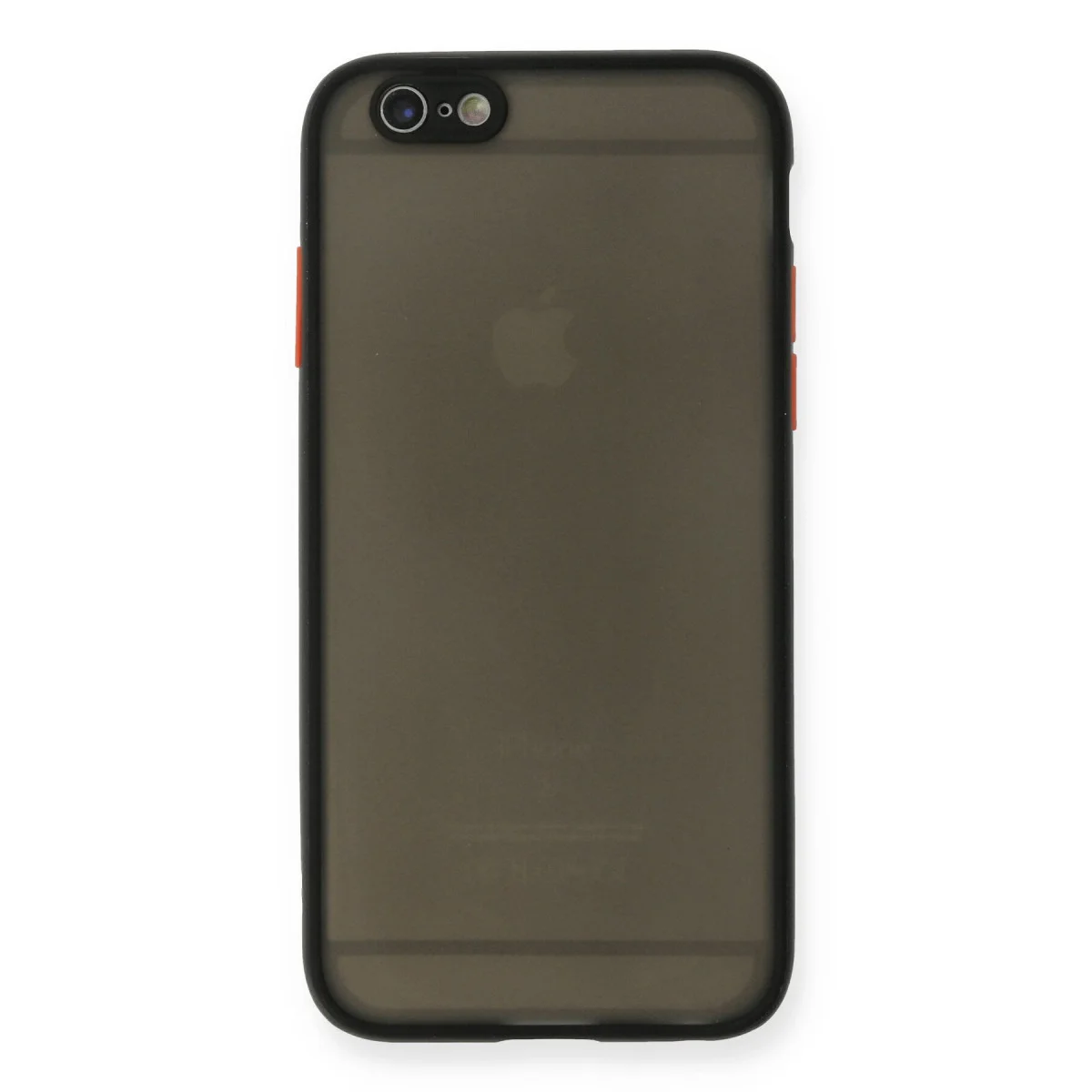 Northcity iPhone 6 Montreal Silikon Kılıf - Siyah Kamera Korumalı ve Darbe Emici Kılıf