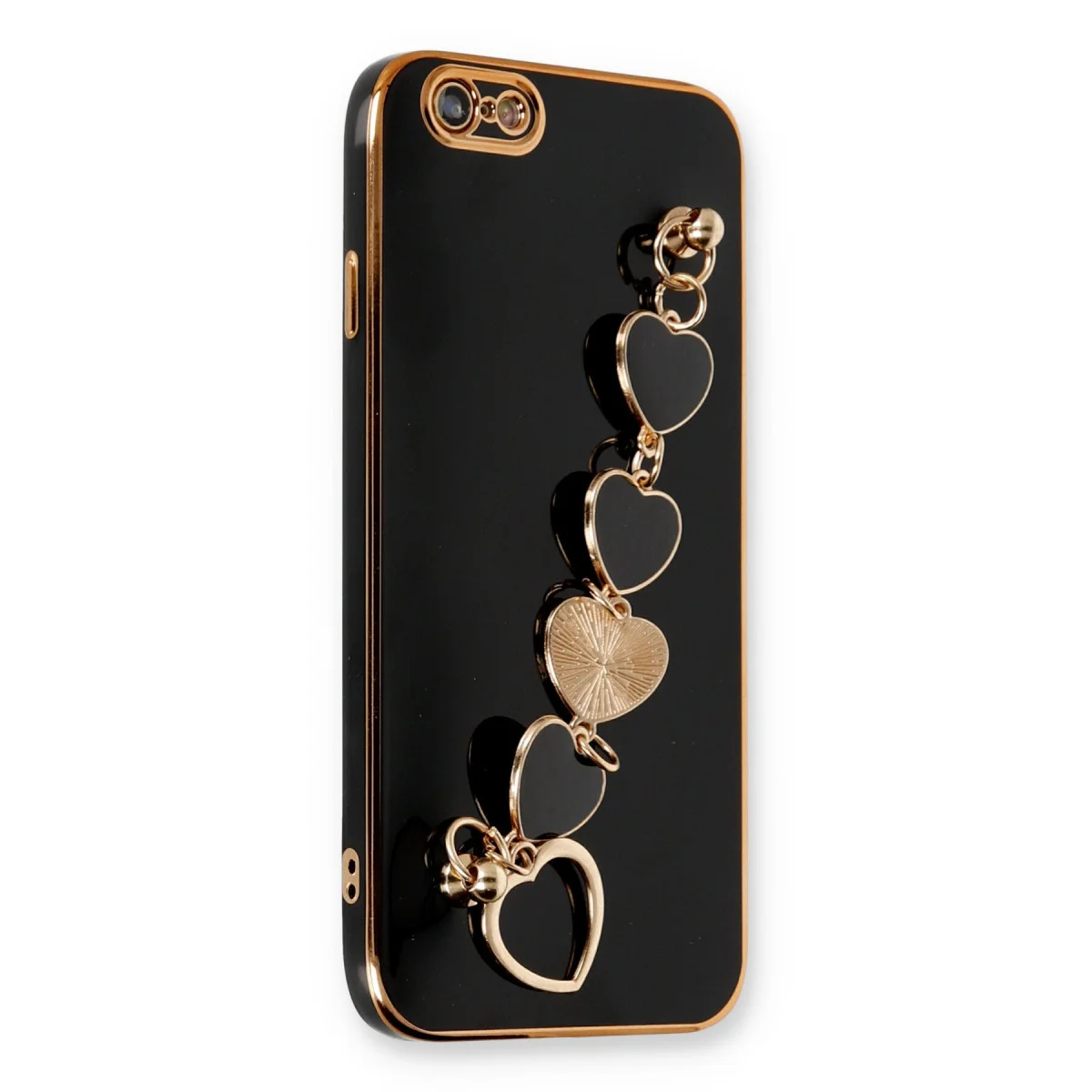 Northcity iPhone 6 Silikon Kılıf Esila - Siyah Şık ve Şok Dayanıklı Koruma